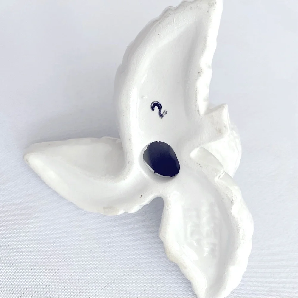 Porcelain Leaf Candle Holders Set Of Two Made In Italy White Home Decor Artsy